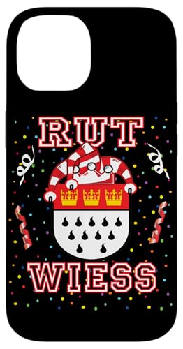 Hülle für iPhone 14 Köln Rut und Wiess Rot Weiss Karneval Kölsch Kölle Alaaf von Karneval Kostum Fasching Köln Outfit Damen Herren