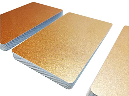 100 Premium Plastikkarten/PVC Karten Bronze, 5-500 Stück, Rohlinge, blanko, Kartendrucker, NEU! (100) von Kartenstudio