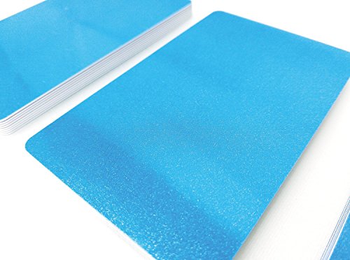 25 Premium Plastikkarten/PVC Karten Blau Metallic, 5-500 Stück, Rohlinge, blanko, Kartendrucker, NEU! (25) von Kartenstudio