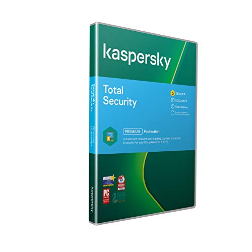 Kaspersky Total Security 2021 | 5 Devices | 1 Year | Antivirus, Secure VPN and Password Manager Included | PC/Mac/Android | UK Activation Code by Post von Kaspersky Lab