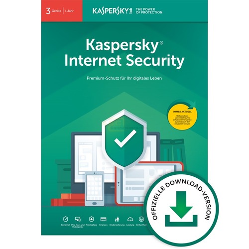 Internet Security Vollversion ESD   3 Geräte 1 Jahr von Kaspersky