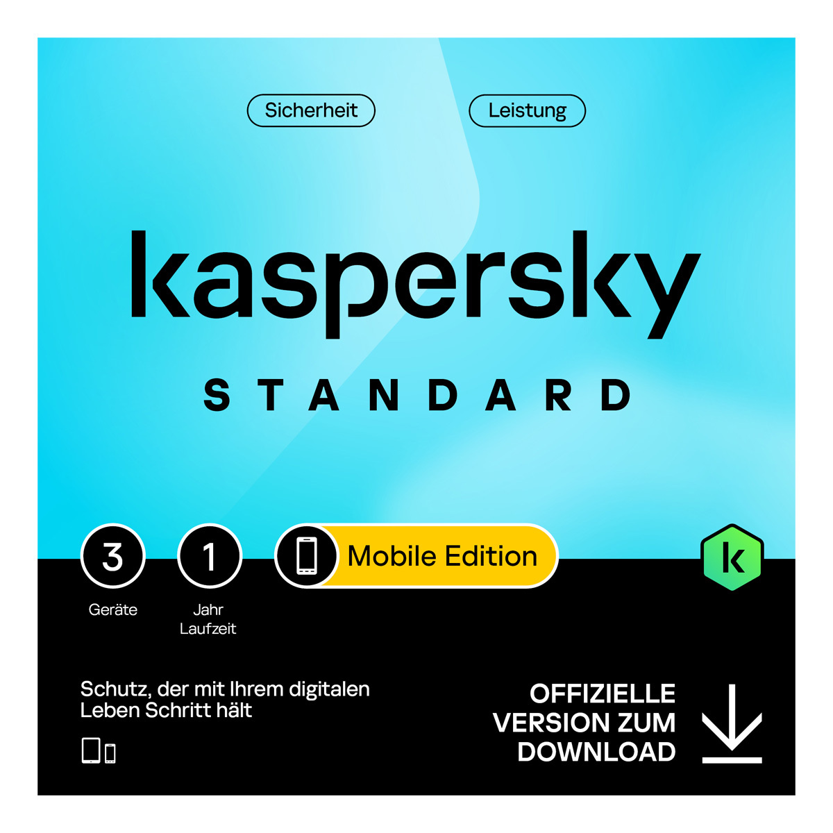 Kaspersky Standard - Mobile Edition [3 Geräte - 1 Jahr] von Kaspersky