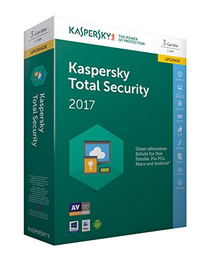 Kaspersky Total Security 2017 Upgrade | 3 Geräte | 1 Jahr | PC/Mac/Android | Download von Kaspersky