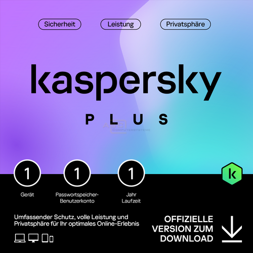 Plus  ESD   1 Gerät 1 Jahr (Download) von Kaspersky