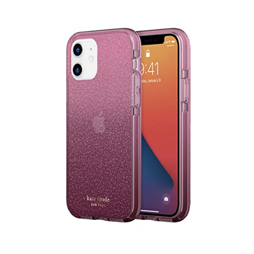 Kate Spade Defensive Case for Apple iPhone 12 Pro & iPhone 12 - Glitter Magenta von Kate Spade New York