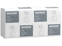 Handtuchblatt Katrin Plus Nonstop Z-fold 2-lagig L25.5xB20.3xD8.5cm New Fibre Weiß,21 pk x 135 pcs/krt von Katrin