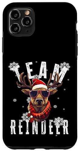 Hülle für iPhone 11 Pro Max Team Rentier Weihnachtsmotiv lustiges Rentier von Kattos - Frohe Weihnachten