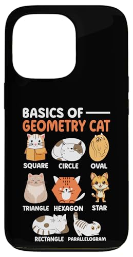 Basic Of Cat Geometry Mathe Katze Hülle für iPhone 13 Pro von Katze Geometrie Mathematik Lehrer Schule Katzen