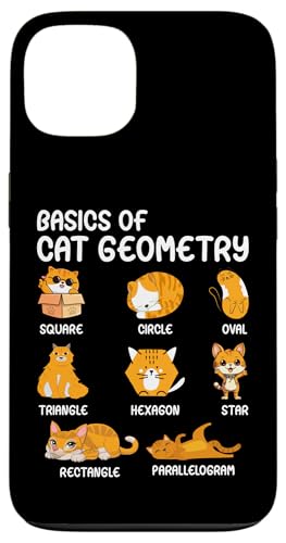 Basic Of Cat Geometry Mathe Katze Hülle für iPhone 13 von Katze Geometrie Mathematik Lehrer Schule Katzen