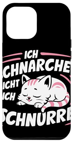 Hülle für iPhone 14 Pro Max Katzen Ich schnarche nicht ich schnurre Schlafen Kätzchen von Katze Kätzchen Kater Tier Katzen