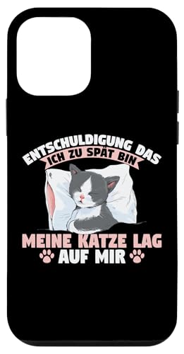 Hülle für iPhone 12 mini Katzen Lustiges Entschuldigung Das Ich Zu Spät Bin Katze von Katzenbesitzer Katze Spruch