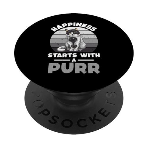 Witziger Katzen Spruch PopSockets Klebender PopGrip von Katzenliebhaber Katze Katzenlady