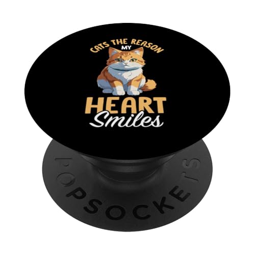 Witziger Katzen Spruch PopSockets Klebender PopGrip von Katzenliebhaber Katze Katzenlady