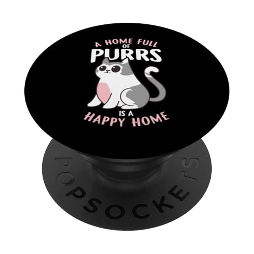 Witziger Katzen Spruch PopSockets Klebender PopGrip von Katzenliebhaber Katze Katzenlady