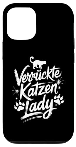 Hülle für iPhone 12/12 Pro Katzen Lady Süßes Kätschen Katzenliebhaber, Katzenmama von Katzenpapa Katzenmama & Katzenliebhaber