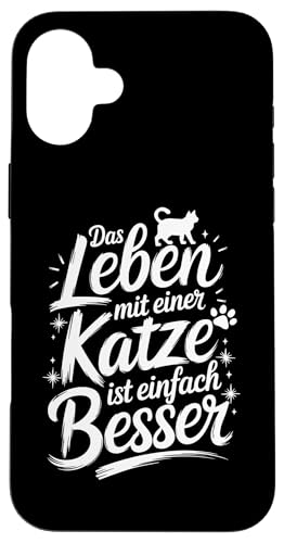 Hülle für iPhone 16 Plus Katzenliebhaber Katzen Spruch Katze Süßes Kätschen von Katzenpapa Katzenmama & Katzenliebhaber