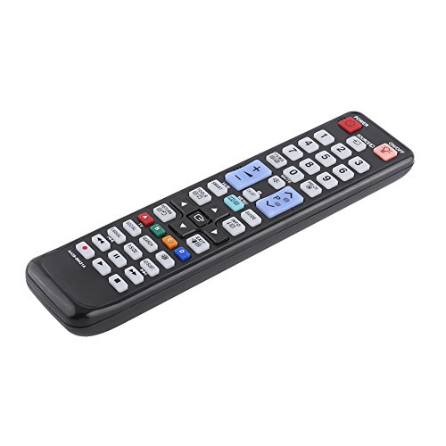 Ersatz-Smart-TV-Fernbedienung, Fernseh-Controller für AA59 00431A, Schwarzer Kunststoff, 1 Stück, Ausstattung, Übertragungsreichweite 8 M von Kavolet