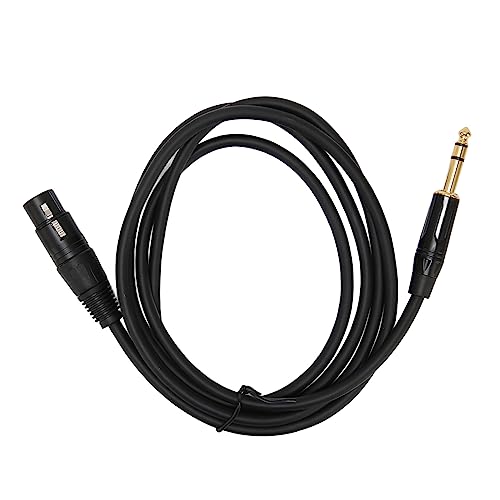 Kavolet XLR-Buchse auf 1/4 TRS-Kabel, Symmetrische Verbindung, Robuster Stereo-Stecker (1,8m) von Kavolet