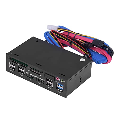 Medien-Dashboard, Vorderseite, USB3.0/2.0-HUB, ESATA, All-in-One-Multi-Kartenleser von Kavolet