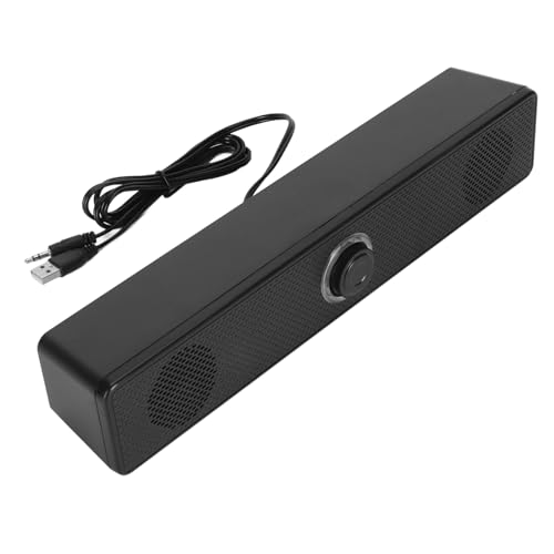 USB-Kabel-HiFi-Desktop-Soundbar, Klarer Klang, Lautstärkeregler, Lautsprecher für PC, Laptop, Tablet, von Kavolet