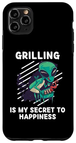 Hülle für iPhone 11 Pro Max Süßes Alien-Grillen ist mein Glücksgeheimnis Alien Lover von Kawaii Alien Grilling Is My Secret To Happiness