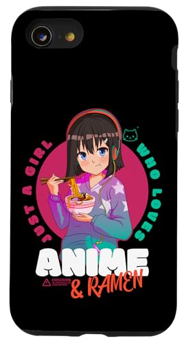 Hülle für iPhone SE (2020) / 7 / 8 Nur ein Mädchen liebt Anime Ramen Kawaii Girl Anime von Kawaii Anime Girls Zajoo