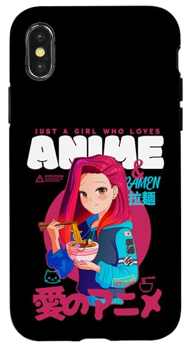 Hülle für iPhone X/XS Nur ein Mädchen liebt Anime Ramen Kawaii Girl Anime von Kawaii Anime Girls Zajoo