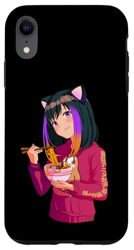 Hülle für iPhone XR Nur ein Mädchen liebt Anime Ramen Kawaii Girl Anime von Kawaii Anime Girls Zajoo