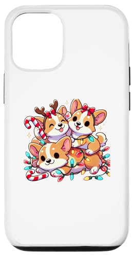 Hülle für iPhone 12/12 Pro Kawaii Anime Corgi Puppy Weihnachten Kinder Damen Herren von Kawaii Christmas Tees