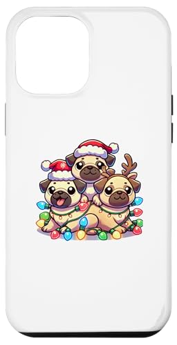 Hülle für iPhone 14 Pro Max Kawaii Anime Mops Weihnachten Kinder Damen Herren von Kawaii Christmas Tees