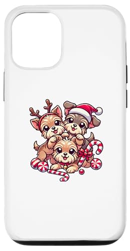 Hülle für iPhone 15 Pro Kawaii Anime Yorkie Welpe Weihnachten Kinder Damen Herren von Kawaii Christmas Tees