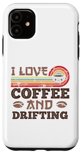 Hülle für iPhone 11 Ich liebe Kaffee und Drifting Cute Kawaii von Kawaii Coffee Lover