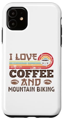 Hülle für iPhone 11 Ich liebe Kaffee und Mountainbiken Cute Kawaii von Kawaii Coffee Lover