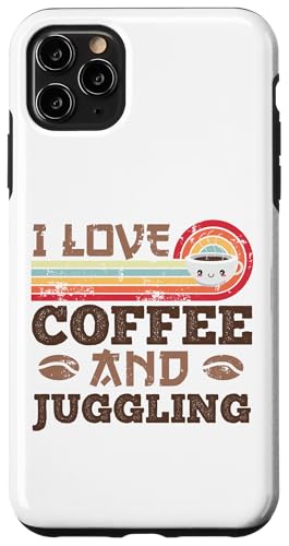 Hülle für iPhone 11 Pro Max I love Coffee and Jonggling Cute Kawaii von Kawaii Coffee Lover