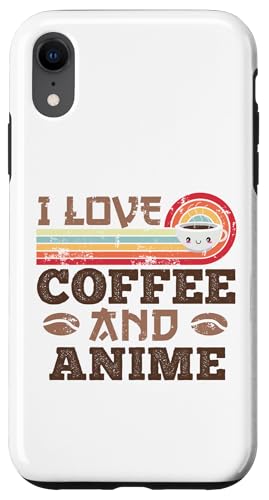 Hülle für iPhone XR Ich liebe Kaffee und Anime Cute Kawaii von Kawaii Coffee Lover