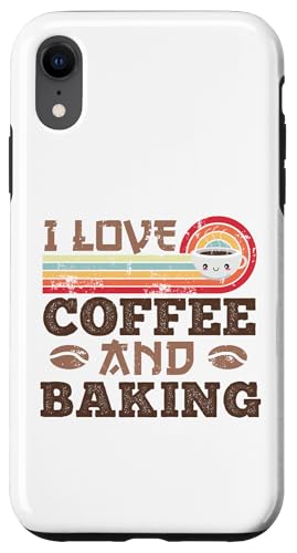 Hülle für iPhone XR Ich liebe Kaffee und Backen Cute Kawaii von Kawaii Coffee Lover