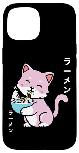 Hülle für iPhone 15 Katze Ramen Manga Japanese Noodles Kawaii Neko Anime Katze von Kawaii Manga Anime Otaku Designs