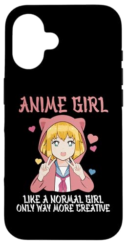 Hülle für iPhone 16 Anime-Mädchen wie ein normales Mädchen Nur kreativeres Kawaii-Mädchen von Kawaii Manga Anime Otaku Designs