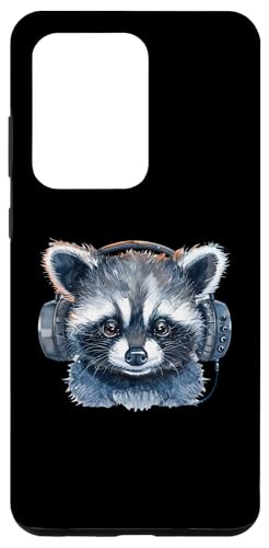 Hülle für Galaxy S20 Ultra Niedlicher Waschbär Kopfhörer Musik DJ Kawaii Tier Skizze von Kawaii Music Lover & Gamer Raccoon Design