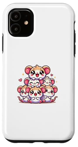 Hülle für iPhone 11 Kawaii Anime Maus Kinder Jungen Mädchen von Kawaii Tees