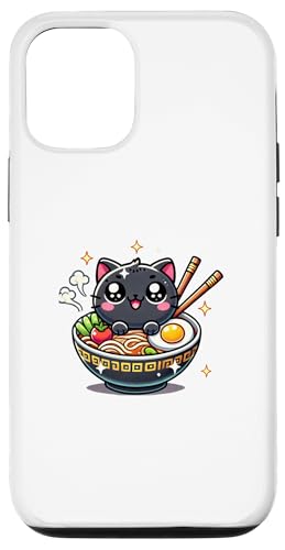 Hülle für iPhone 12/12 Pro Kawaii Anime Katze Ramen Kinder Jungen Mädchen von Kawaii Tees