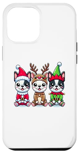 Hülle für iPhone 12 Pro Max Kawaii Anime Frenchie Weihnachten Lustiger Hund von Kawaii Tees