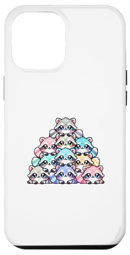 Hülle für iPhone 12 Pro Max Kawaii Anime Racoon Kinder Jungen Mädchen von Kawaii Tees