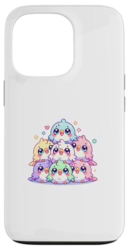 Hülle für iPhone 13 Pro Kawaii Anime Pastell Vogel Kinder Jungen Mädchen von Kawaii Tees