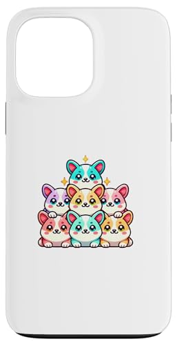 Hülle für iPhone 13 Pro Max Kawaii Anime Corgi Kinder Jungen Mädchen von Kawaii Tees