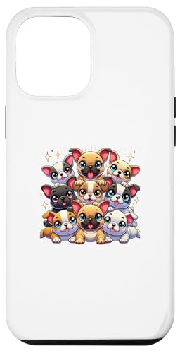 Hülle für iPhone 13 Pro Max Kawaii Anime Frenchie Französische Bulldogge Kinder Damen von Kawaii Tees