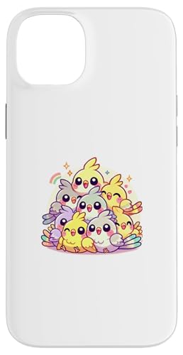 Hülle für iPhone 14 Plus Kawaii Anime Nymphensittich Vogel Kinder Jungen Mädchen von Kawaii Tees