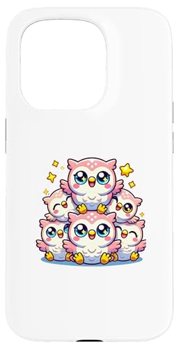 Hülle für iPhone 15 Pro Kawaii Anime Eule Kinder Jungen Mädchen von Kawaii Tees