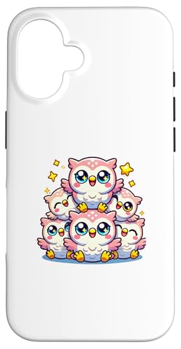 Hülle für iPhone 16 Kawaii Anime Eule Kinder Jungen Mädchen von Kawaii Tees