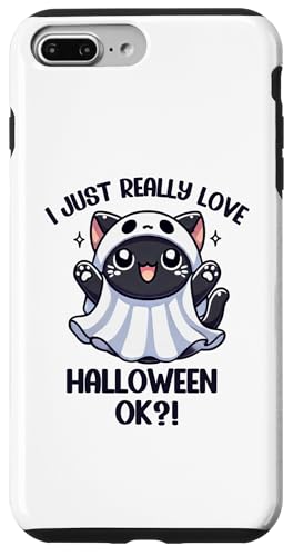 Hülle für iPhone 7 Plus/8 Plus Kawaii Anime Katze Geist Halloween Kinder von Kawaii Tees